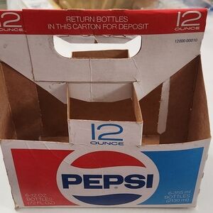 Vintage 70s-80s 12oz Pepsi Carrier